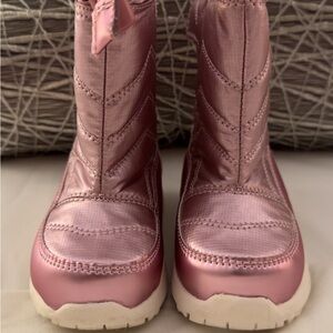 Cat & Jack Shiny Pink Kids Boots